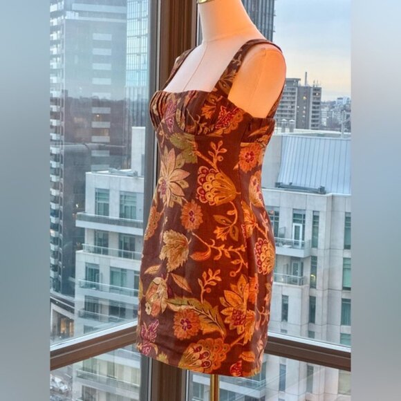 🆕 SIR THE LABEL 🧿 NWOT Floral Linen Minidress, Mojave Print - Sz 1 US XS - Picture 5 of 16